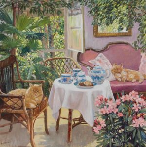 Dans la serre - 100 x 100 cm Dans la serre Arnera Catherine