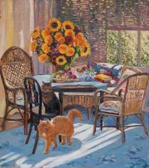 Jour de miel septembre Pouf et Tsouki - 73 x 65 cm Arnera Catherine