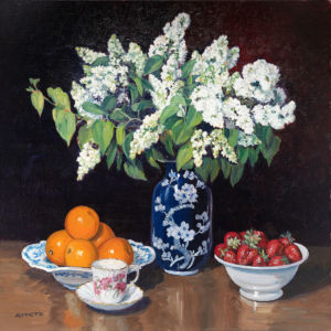 Lilas blanc - 65 x 65 cm Lilas blanc Arnera Catherine