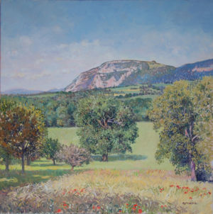 Verte campagne, Presilly - 73 x 73 cm Verte campagne, Presilly Arnera Catherine